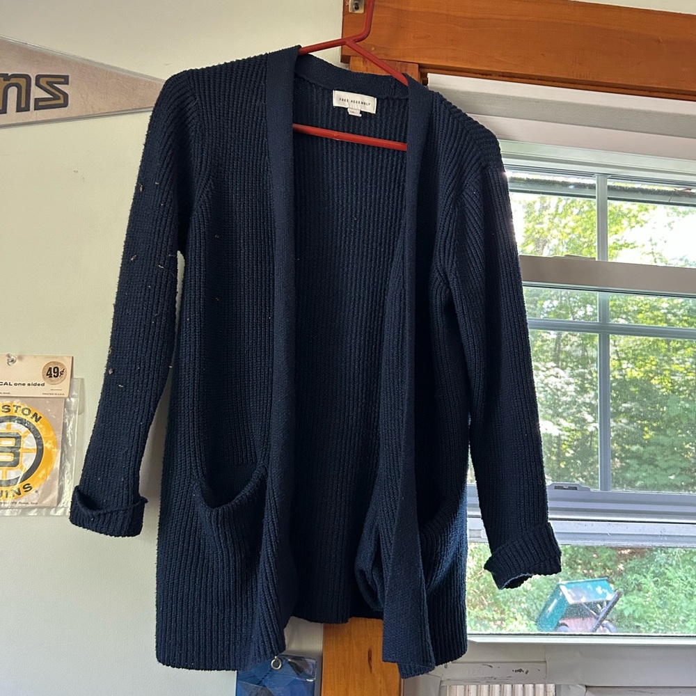 Cozy Navy Blue Kids Cardigan
